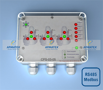 Контроллер СPS-03-05-RS со встроенным интерфейсом RS-485 с протоколом Modbus RTU - внешний вид